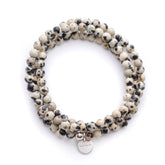 Amuleto Dalmatian Jasper Wrap Bracelet - Small bead